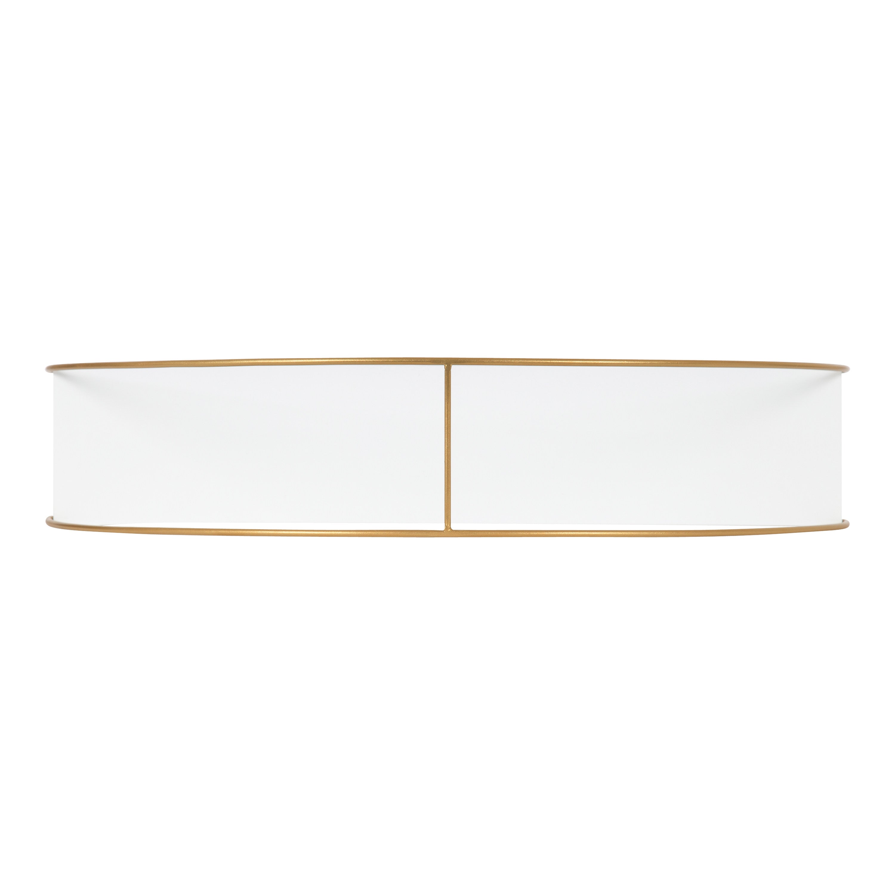 Accent Shelf 26x21 White Gold 5
