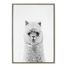 Sylvie Hairy Alpaca Framed Canvas by Simon Te of Tai Prints