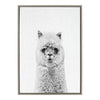 Sylvie Hairy Alpaca Framed Canvas by Simon Te of Tai Prints