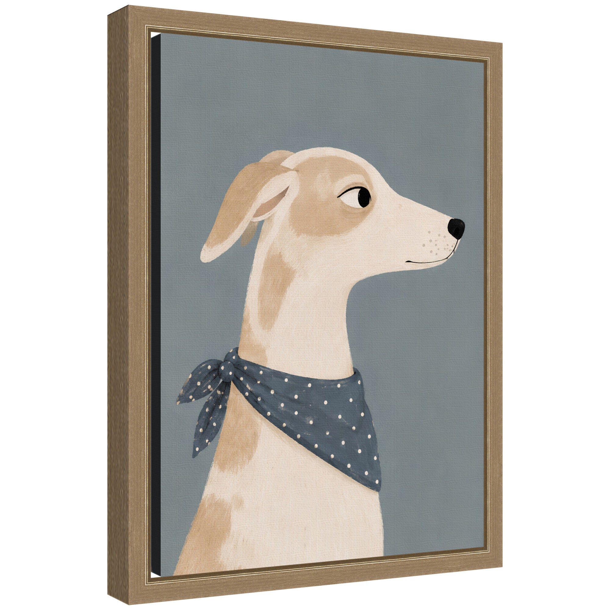 Framed Canvas 10x13 Sylvie Dark Gold 1