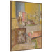 Framed Canvas 28x38 Sylvie Beaded Dark Gold 1