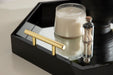Single Tray Black Mirror 18x18 7