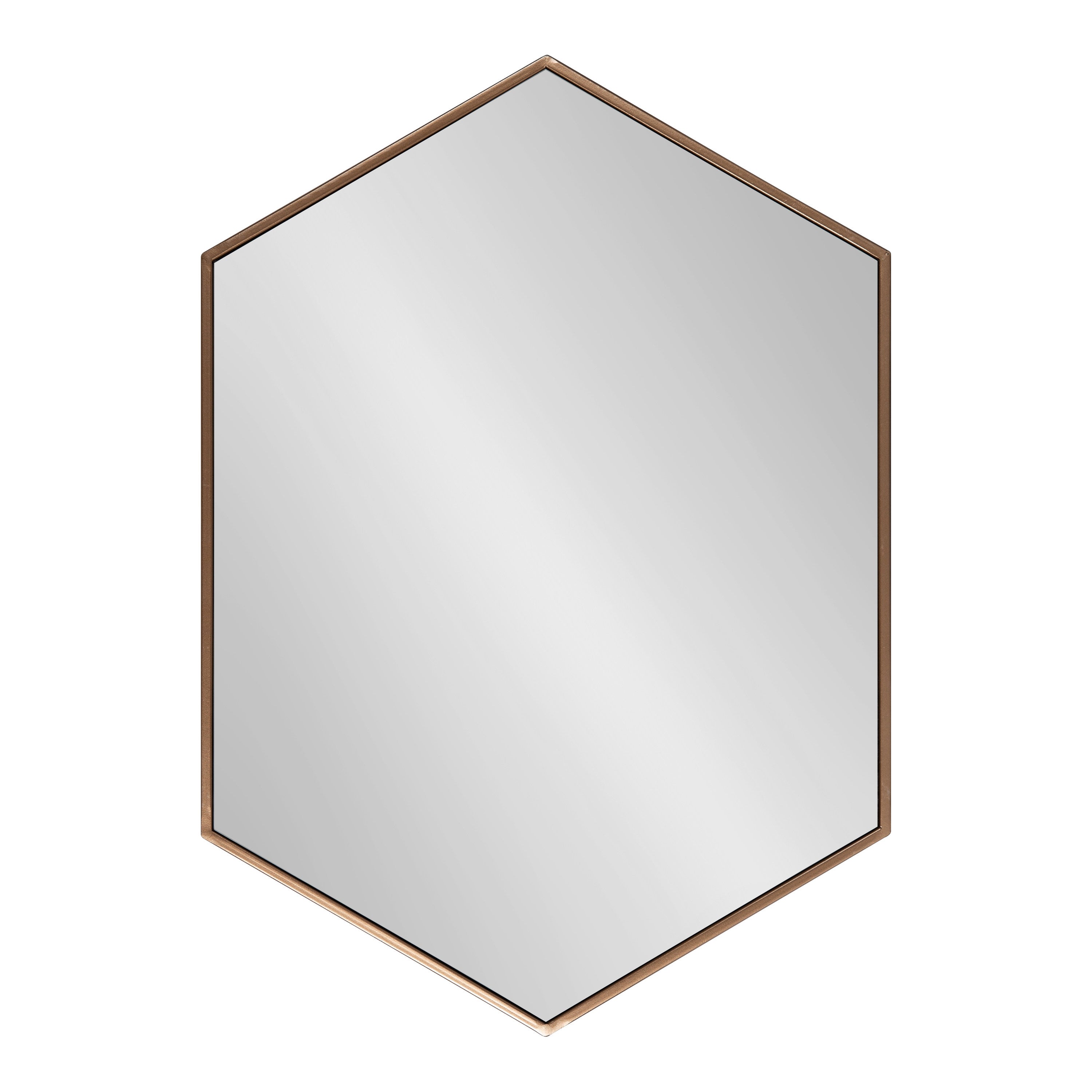 McNeer Hexagon Metal Wall Mirror