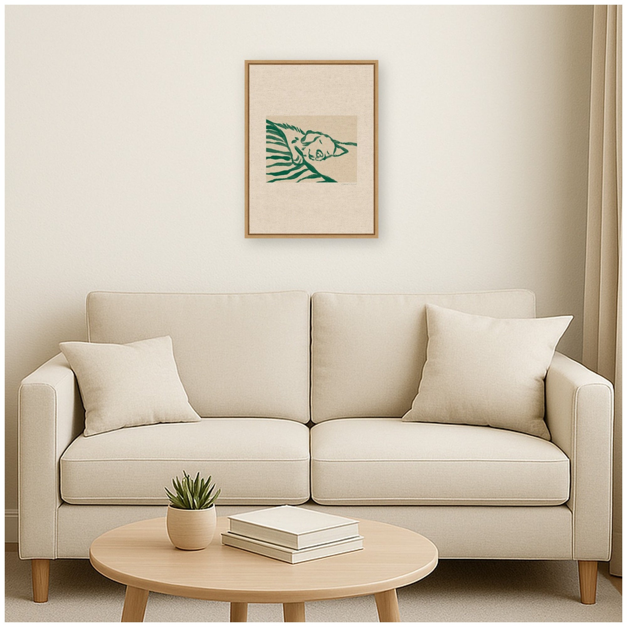 Framed Canvas 18x24 Sylvie Natural 6