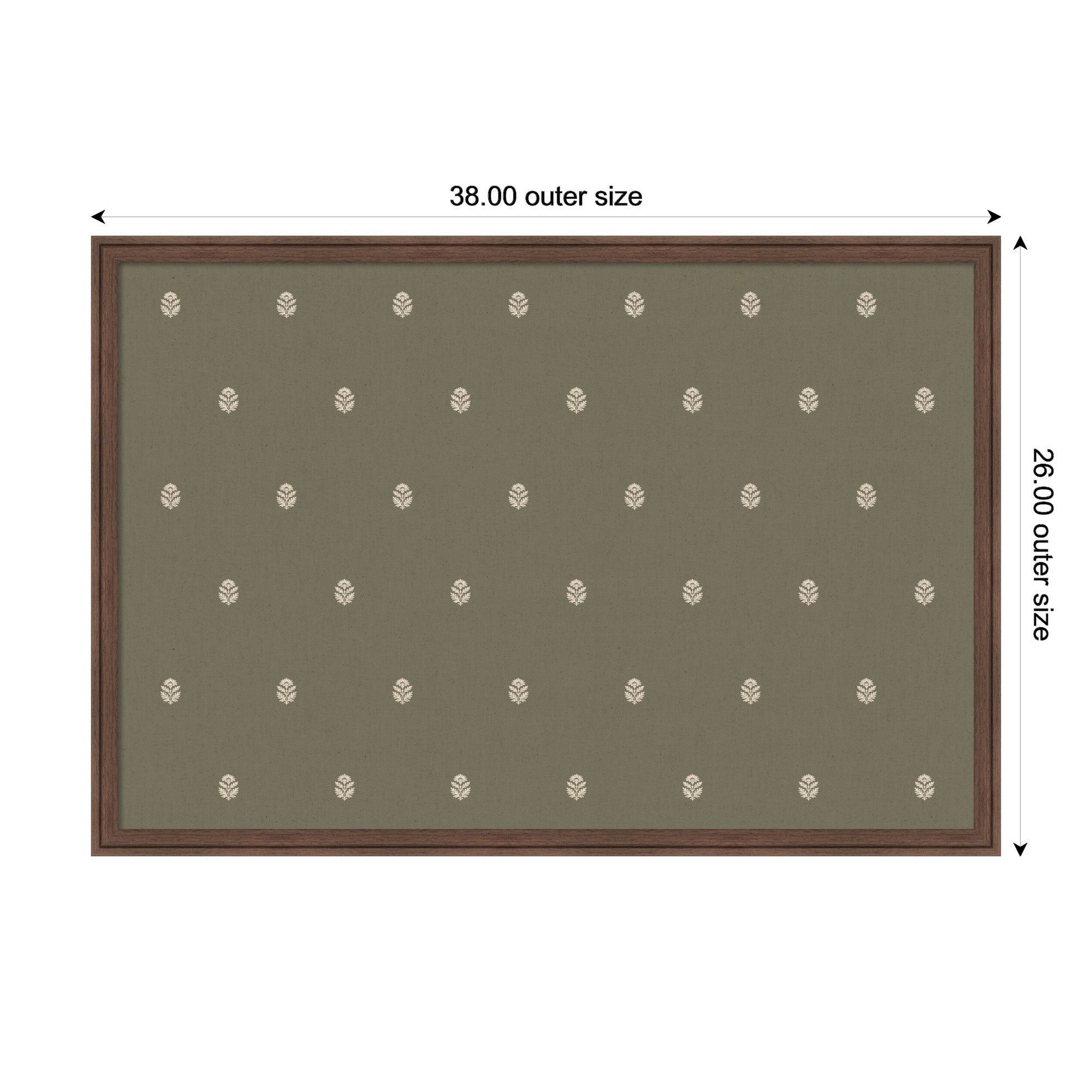 Magnetic Canvas 38x26 Florence Medium Brown 2