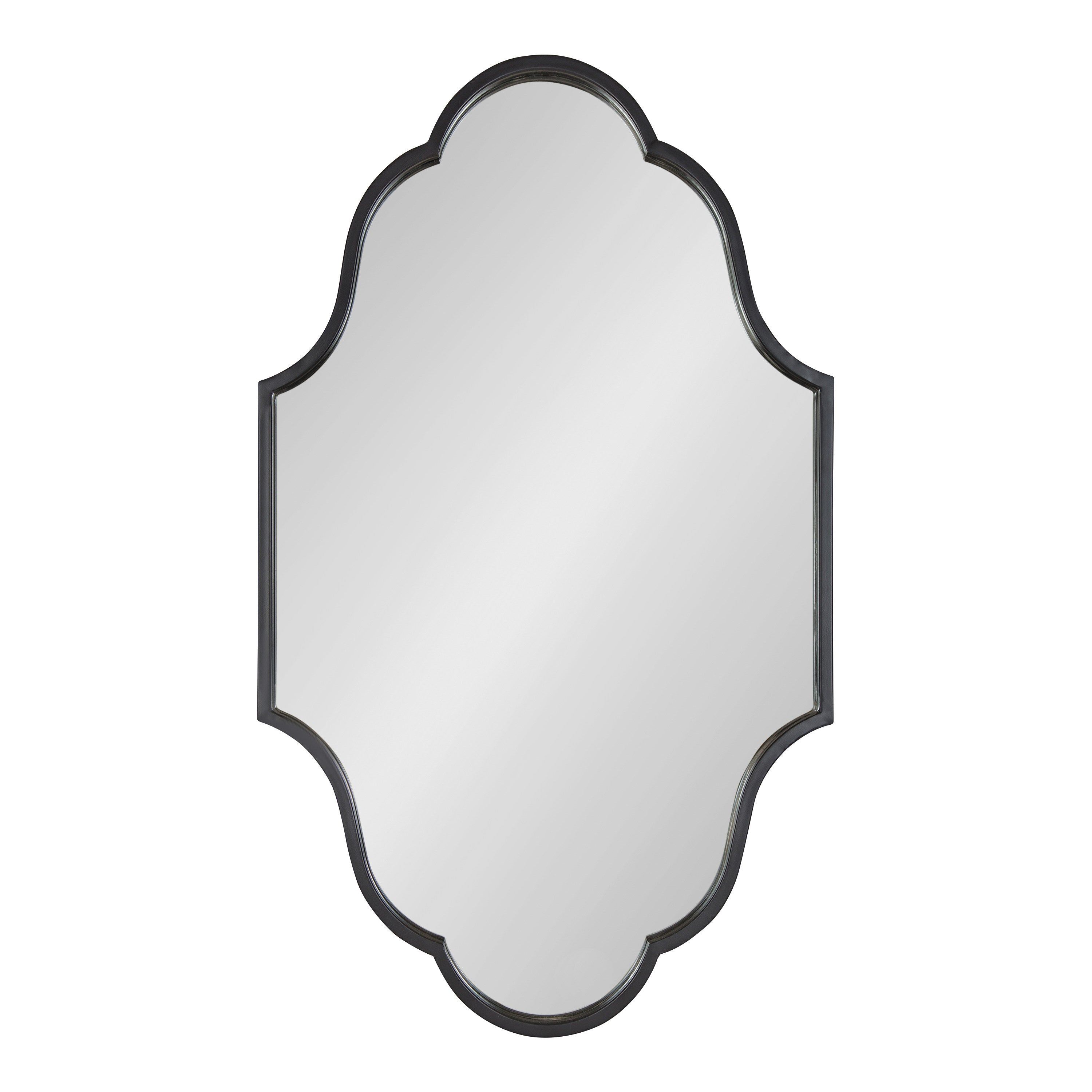 Scallop Mirror Black 23x37 2