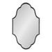 Scallop Mirror Black 23x37 2
