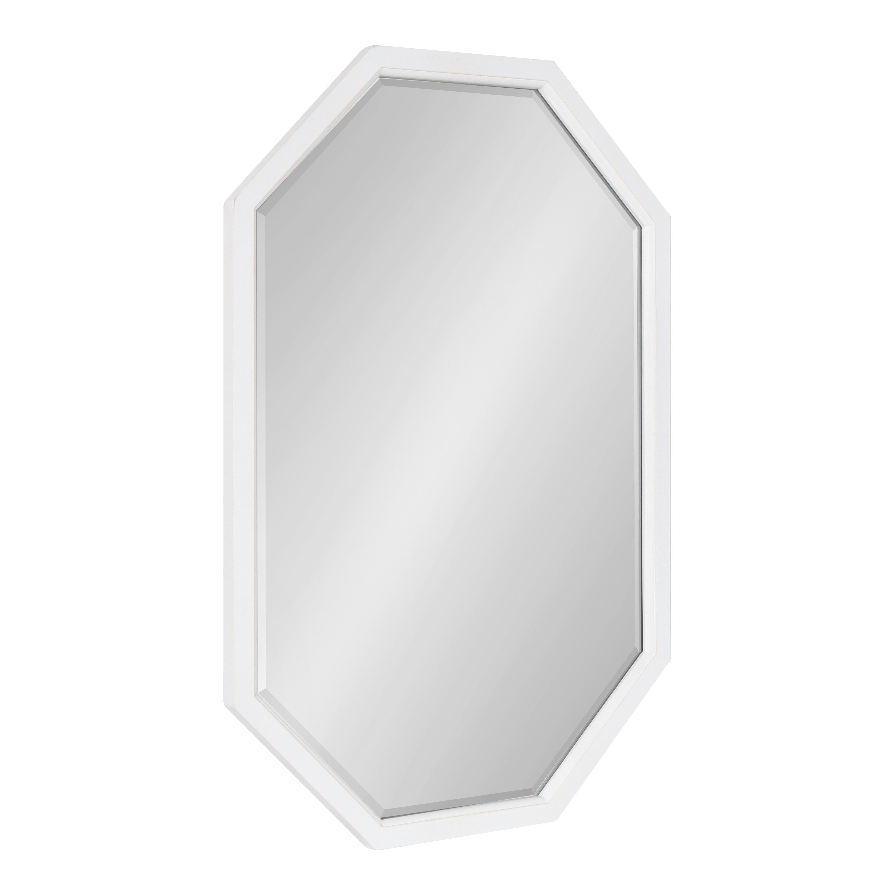 Octagon Mirror White 24x36 1