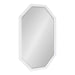 Octagon Mirror White 24x36 1