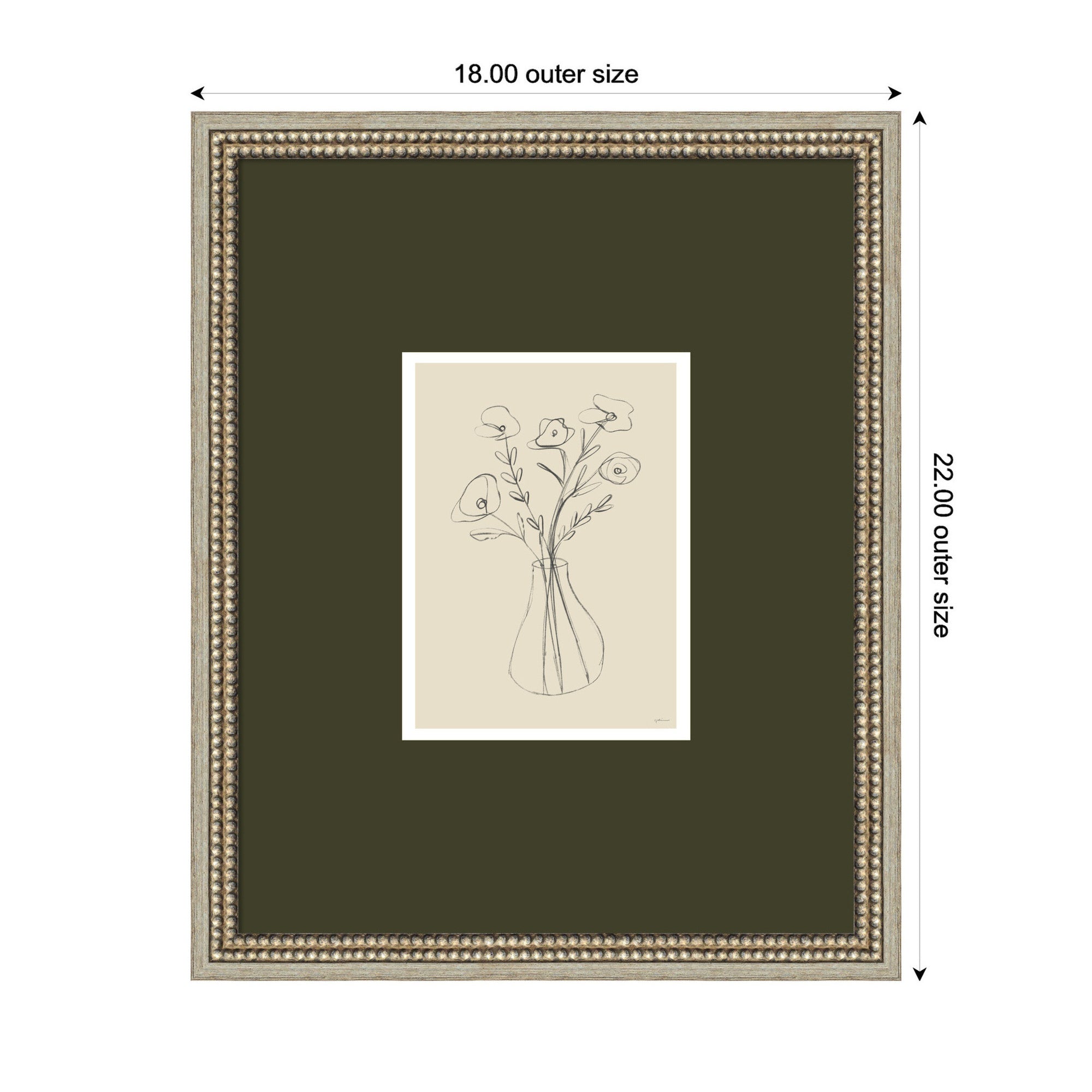 Framed Art 18x22 Castellan Silver 2