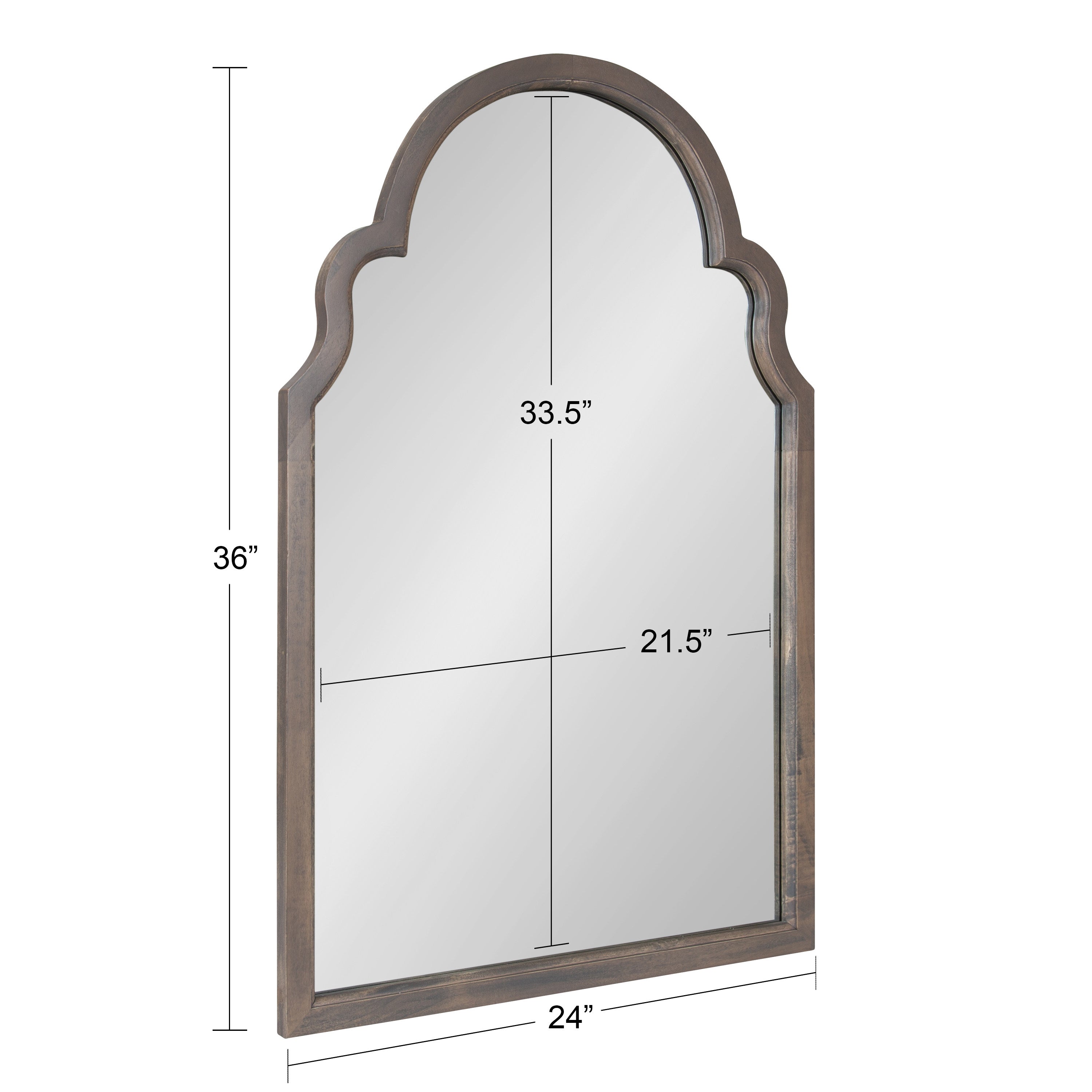 Arch Mirror Gray 24x36 5