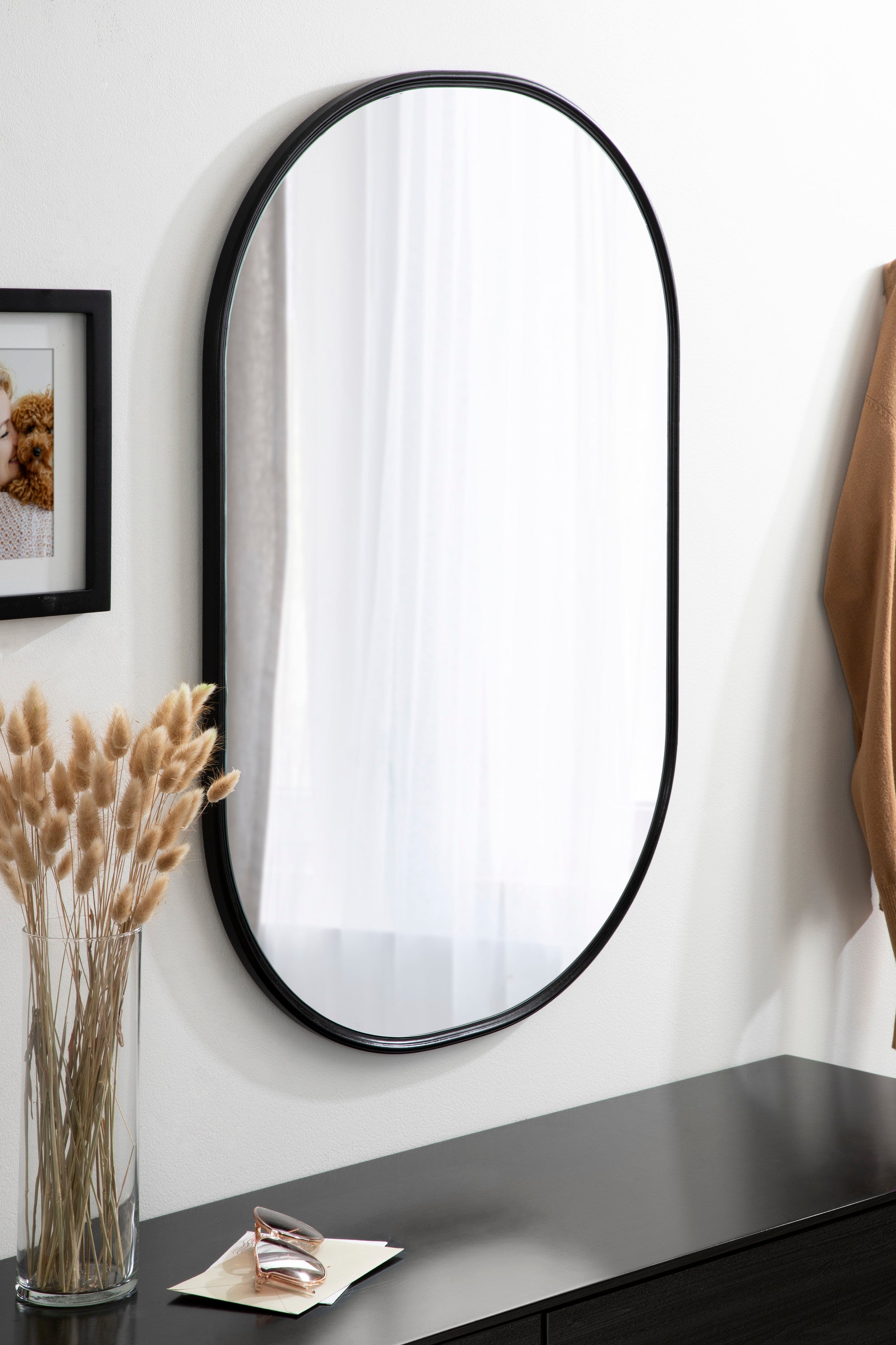 Capsule Mirror Black 22x34 6