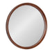 Round Mirror Dark Brown 30" Diameter 1