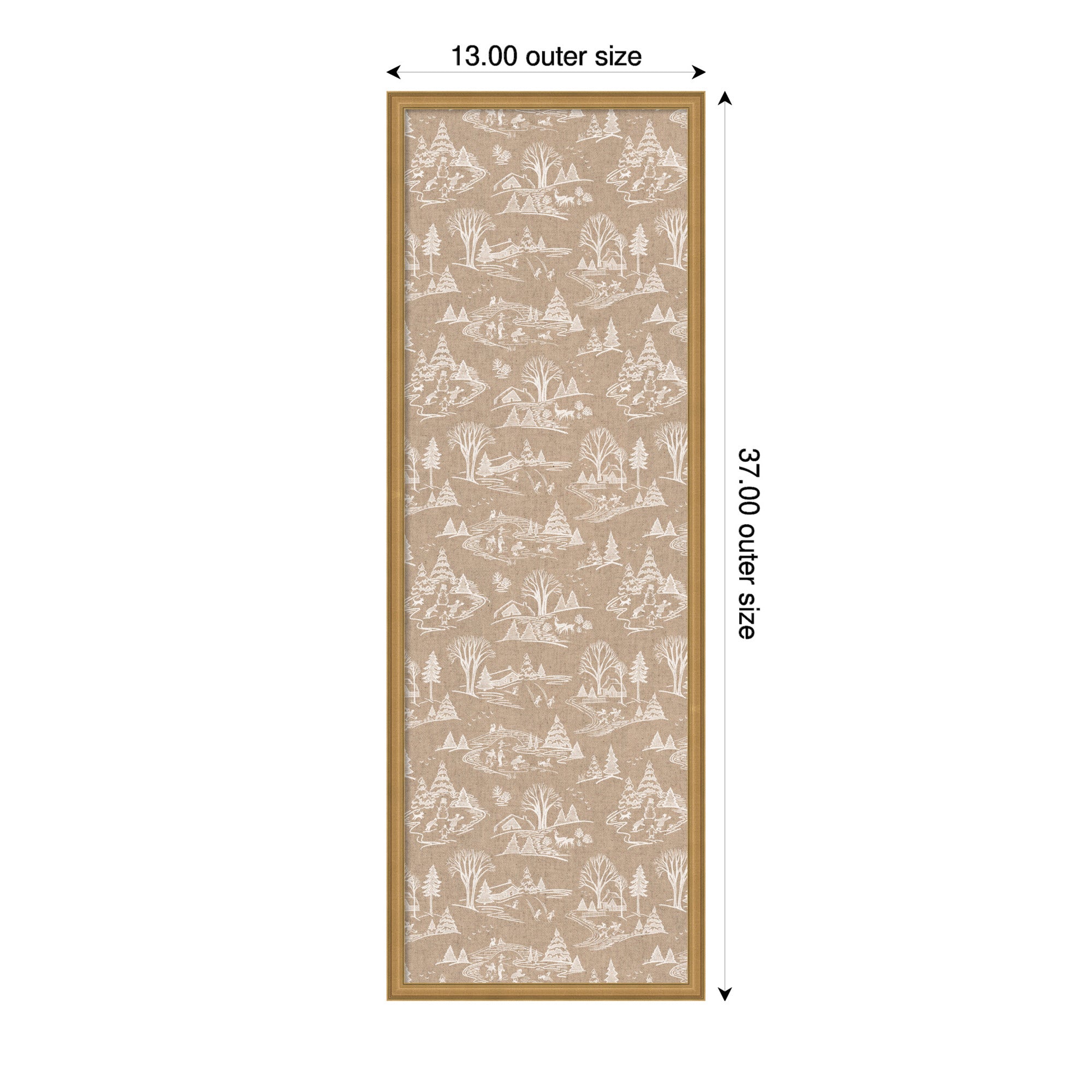 Magnetic Canvas Edith Gold 13x37 2