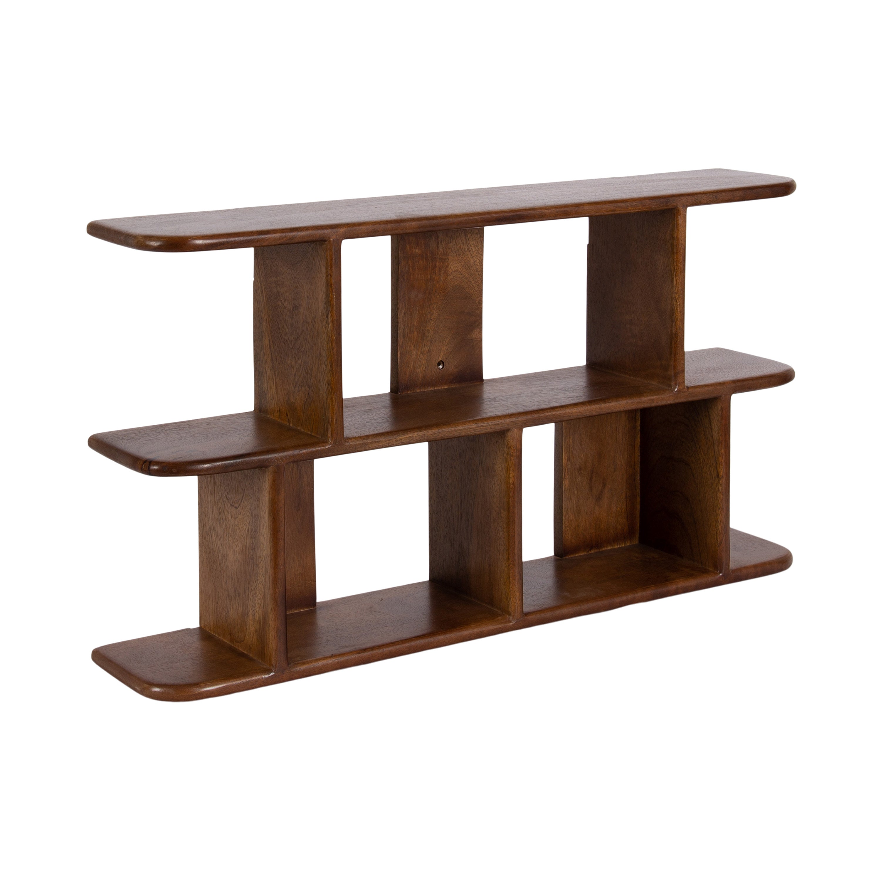 Accent Shelf Walnut Brown 30x17 1