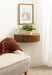 Floating Side Table Walnut Brown 20x11x6 8