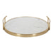 Serving Tray Gold 14" Diameter 3