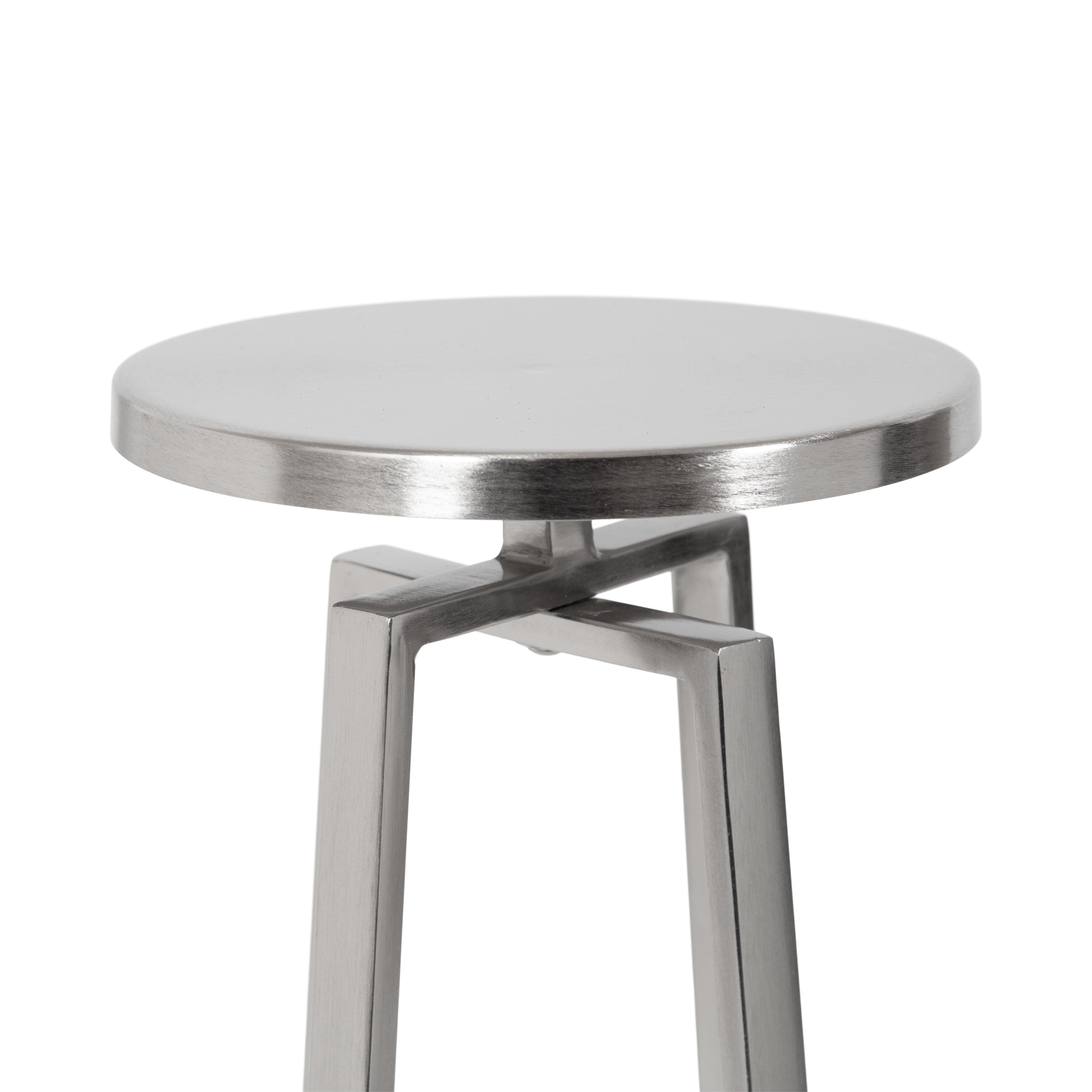 Drink Table Silver 9x9x23 3