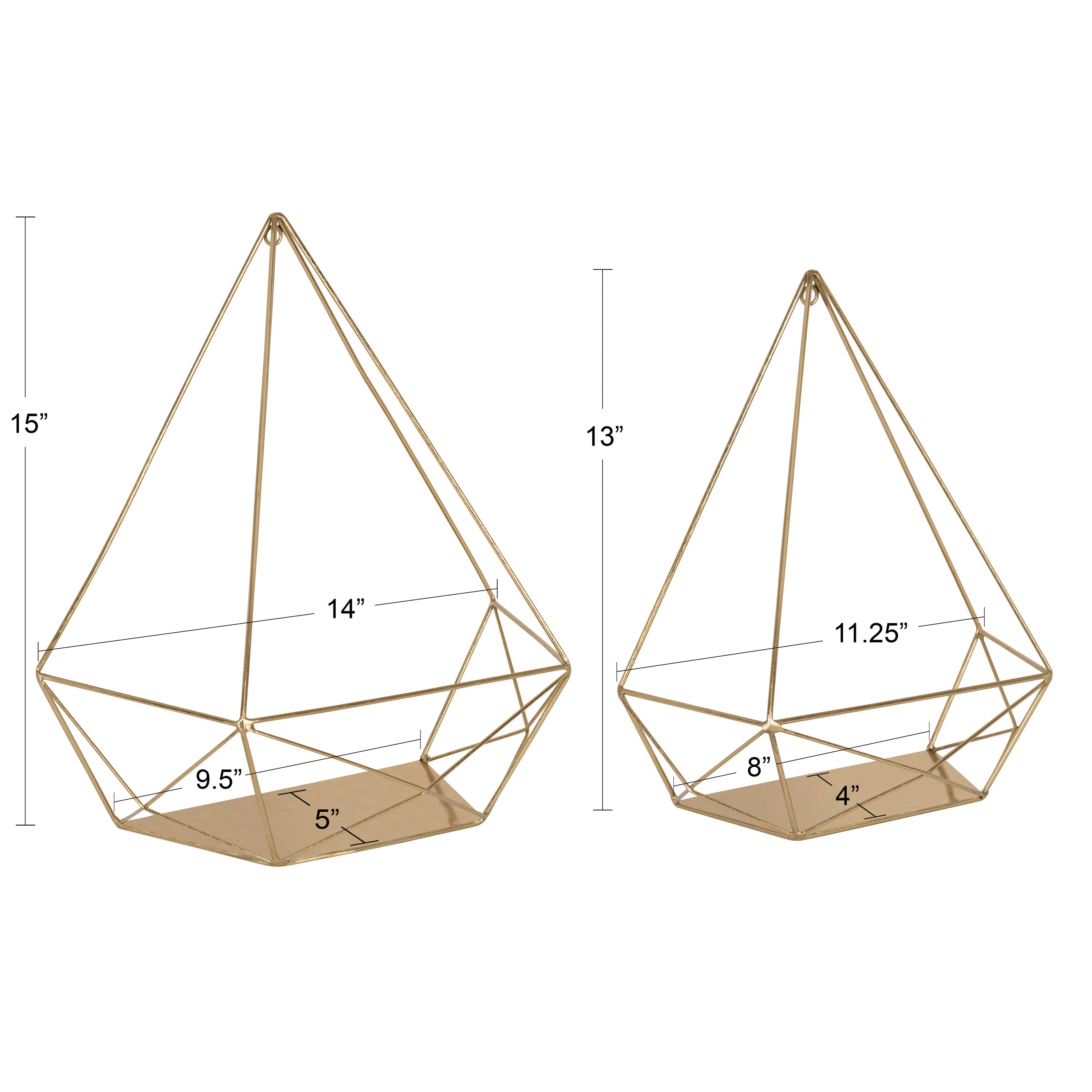 Prouve Decorative Geometric Metal Shelves