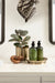 Decorative Accessory Set Walnut Brown Gold 3 Piece 7