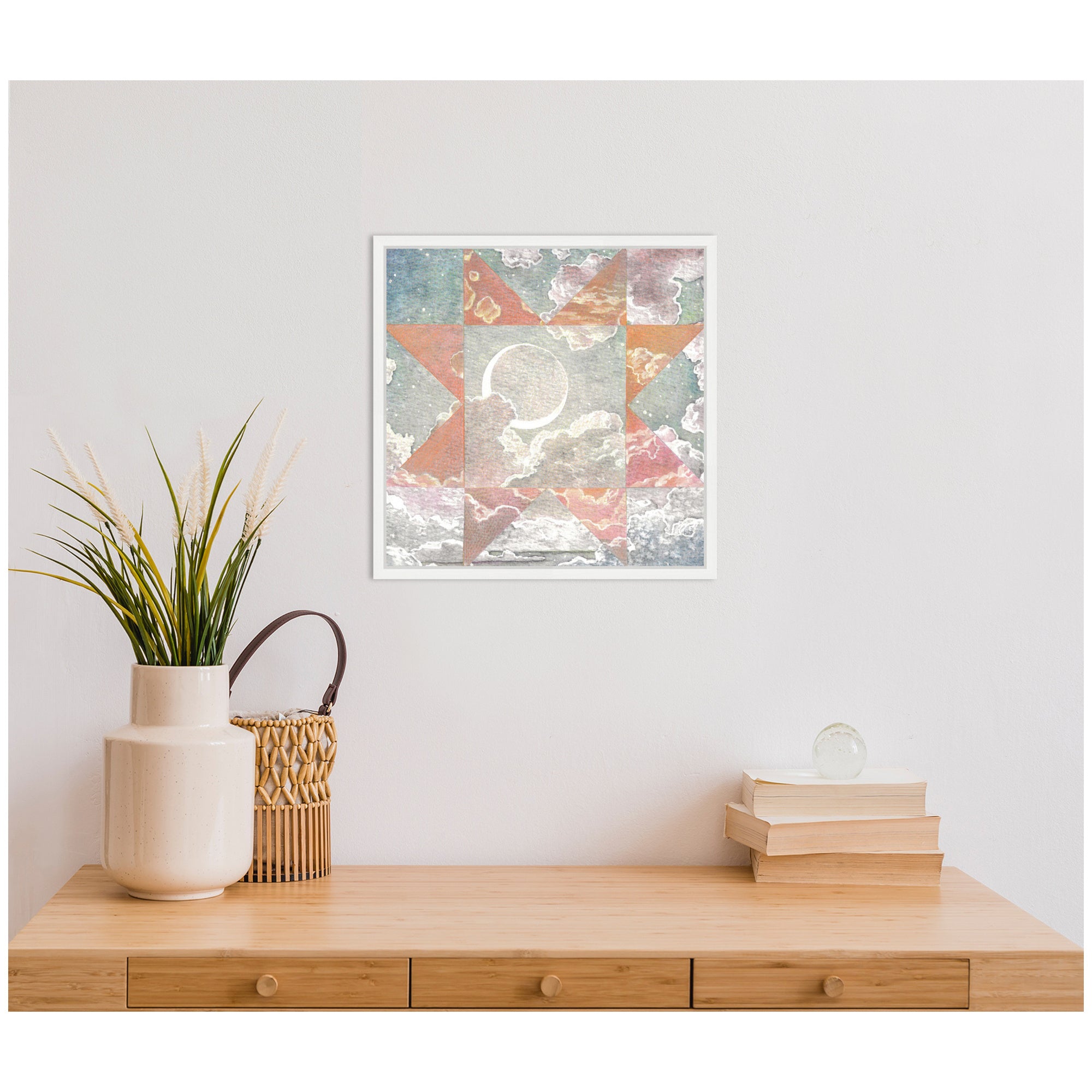 Framed Canvas 16x16 Sylvie White 6