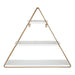 Accent Shelf White Gold 3 Shelves 5