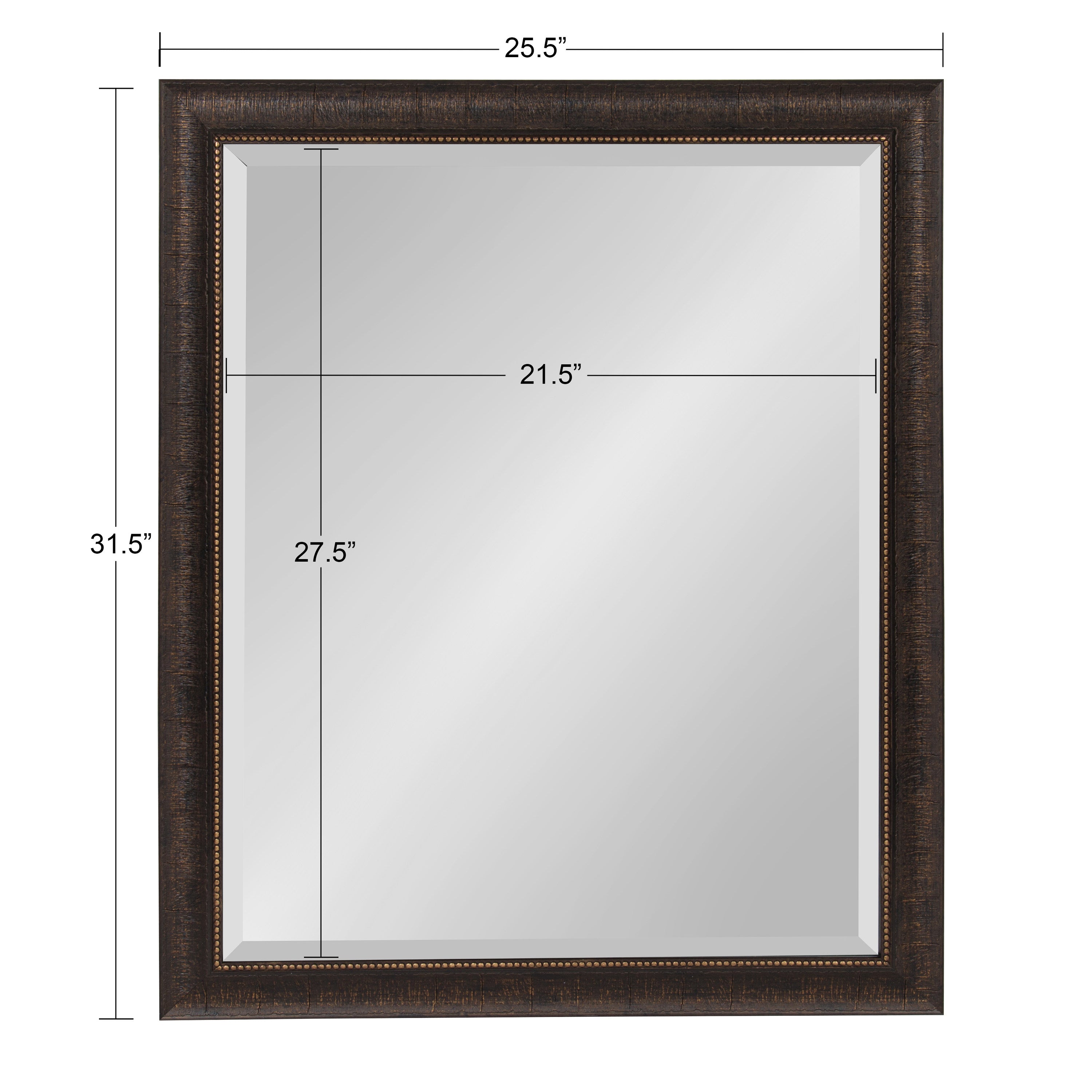 Rectangle Mirror Bronze 26x32 5