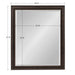 Rectangle Mirror Bronze 26x32 5