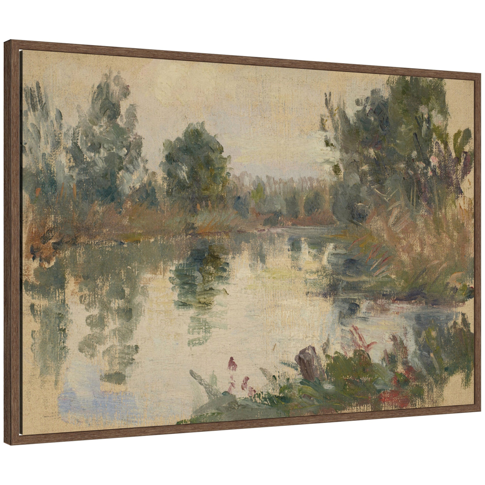 Framed Canvas 33x23 Sylvie Walnut 1