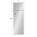 Full Length Mirror White 17.5x49.5 5