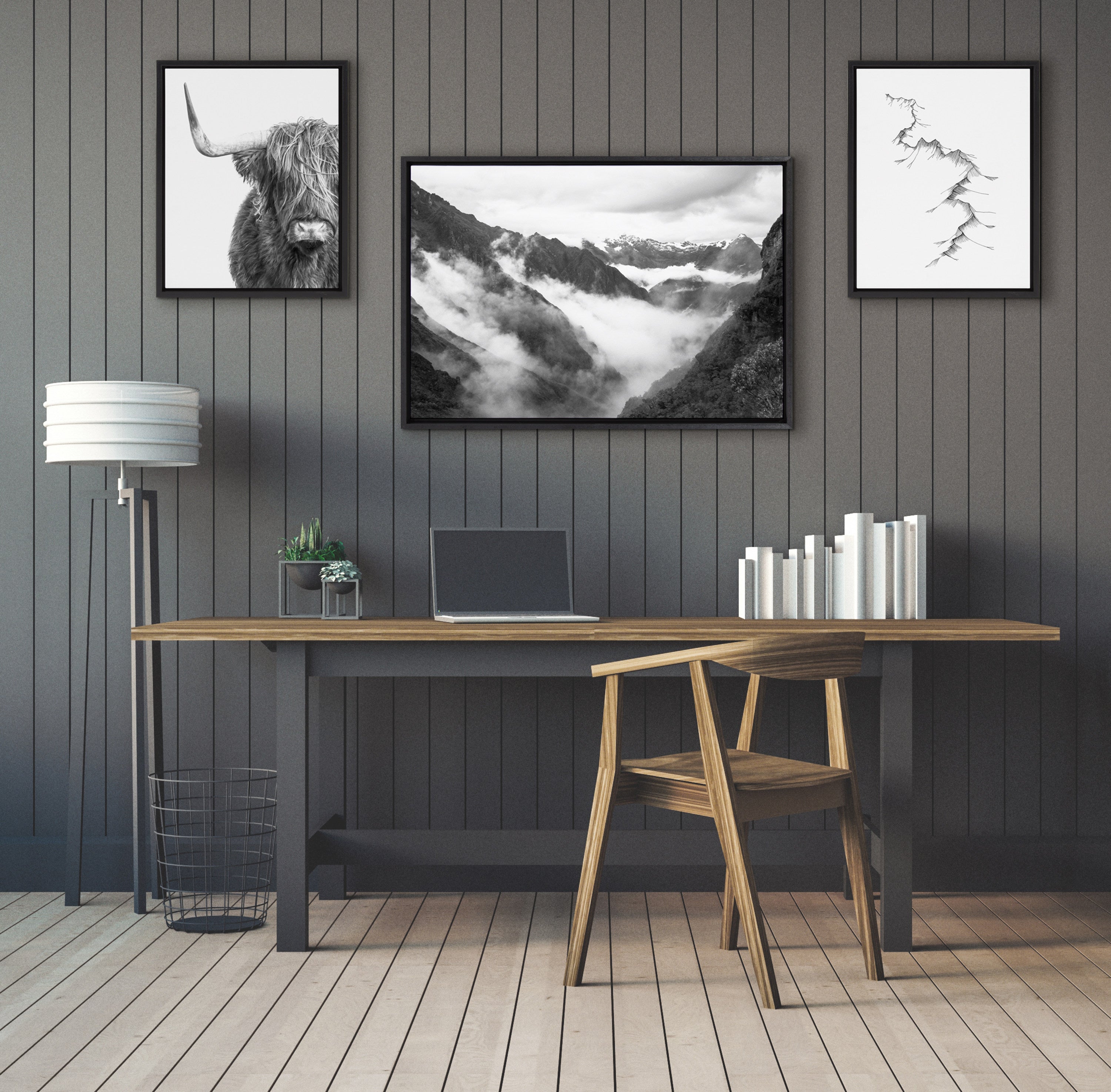 Art Set Sylvie Black 3 Piece Set 6