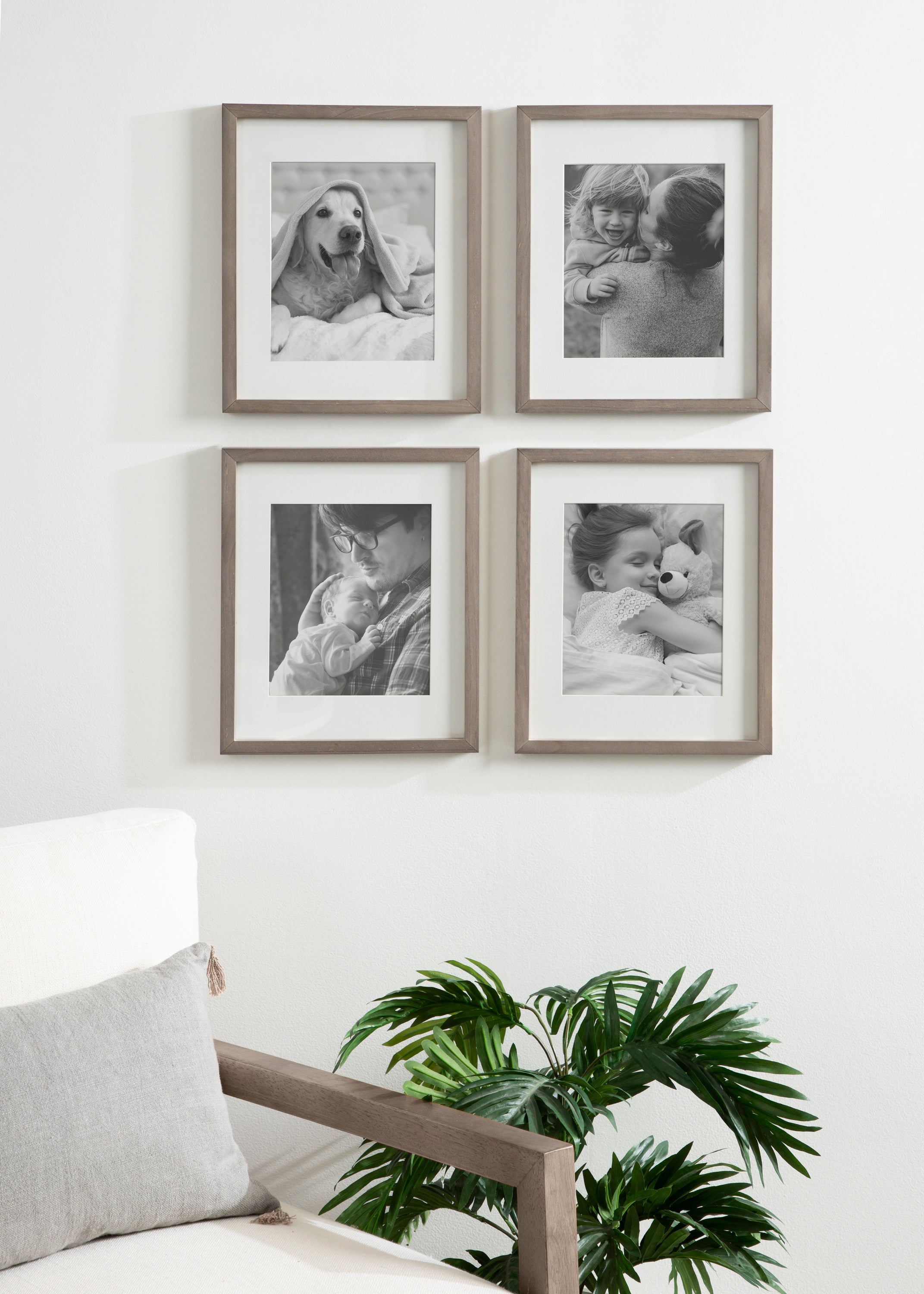 Wall Frame Distressed Gray 11x14 matted to 8x10 8