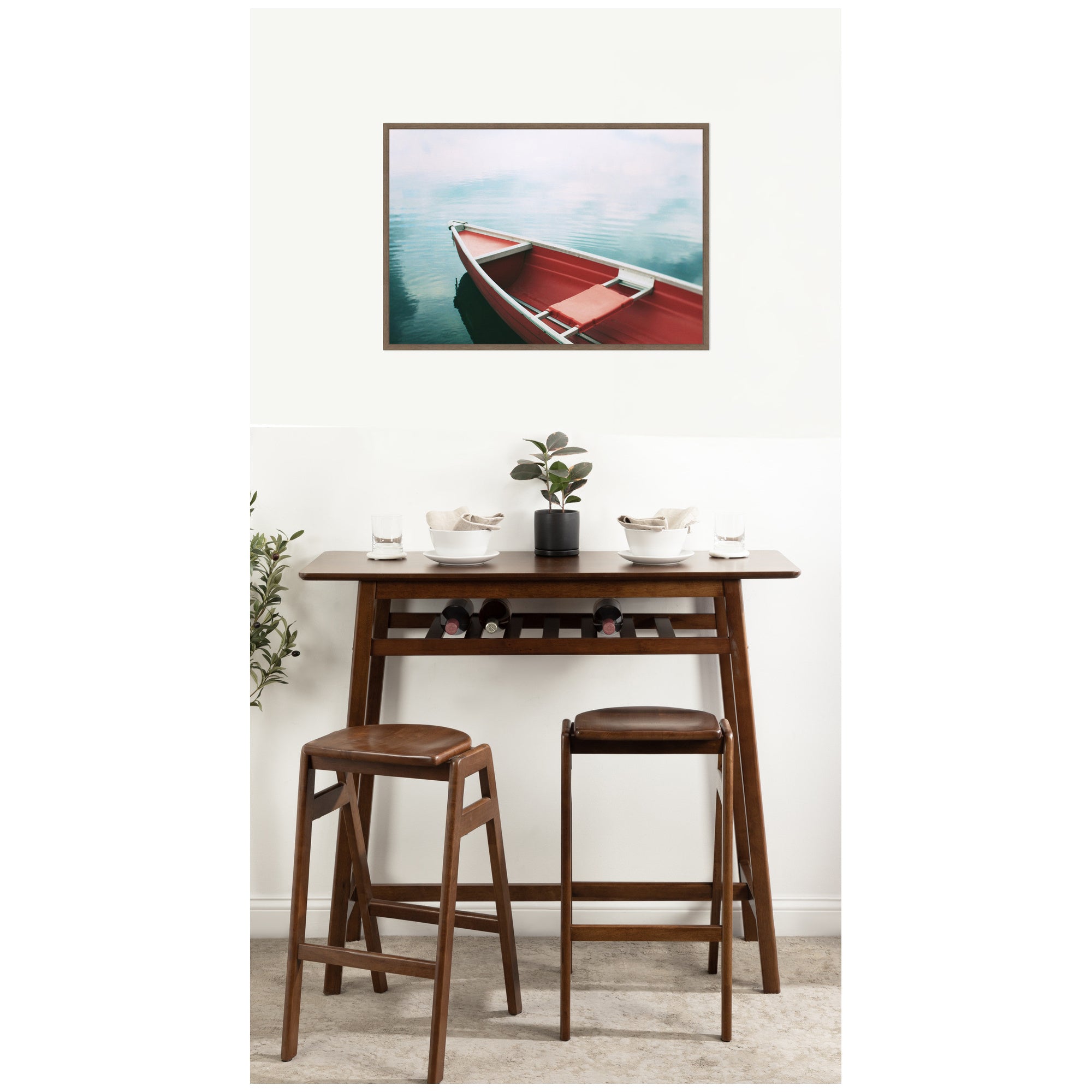 Framed Canvas 33 x 23 Sylvie Walnut 7