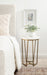 Side Table White Gold 16x16x24 7