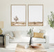 Framed Canvas Sylvie Natural 2 Piece Set 28x38 6
