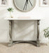Console Table White Gray 42x14x30 7