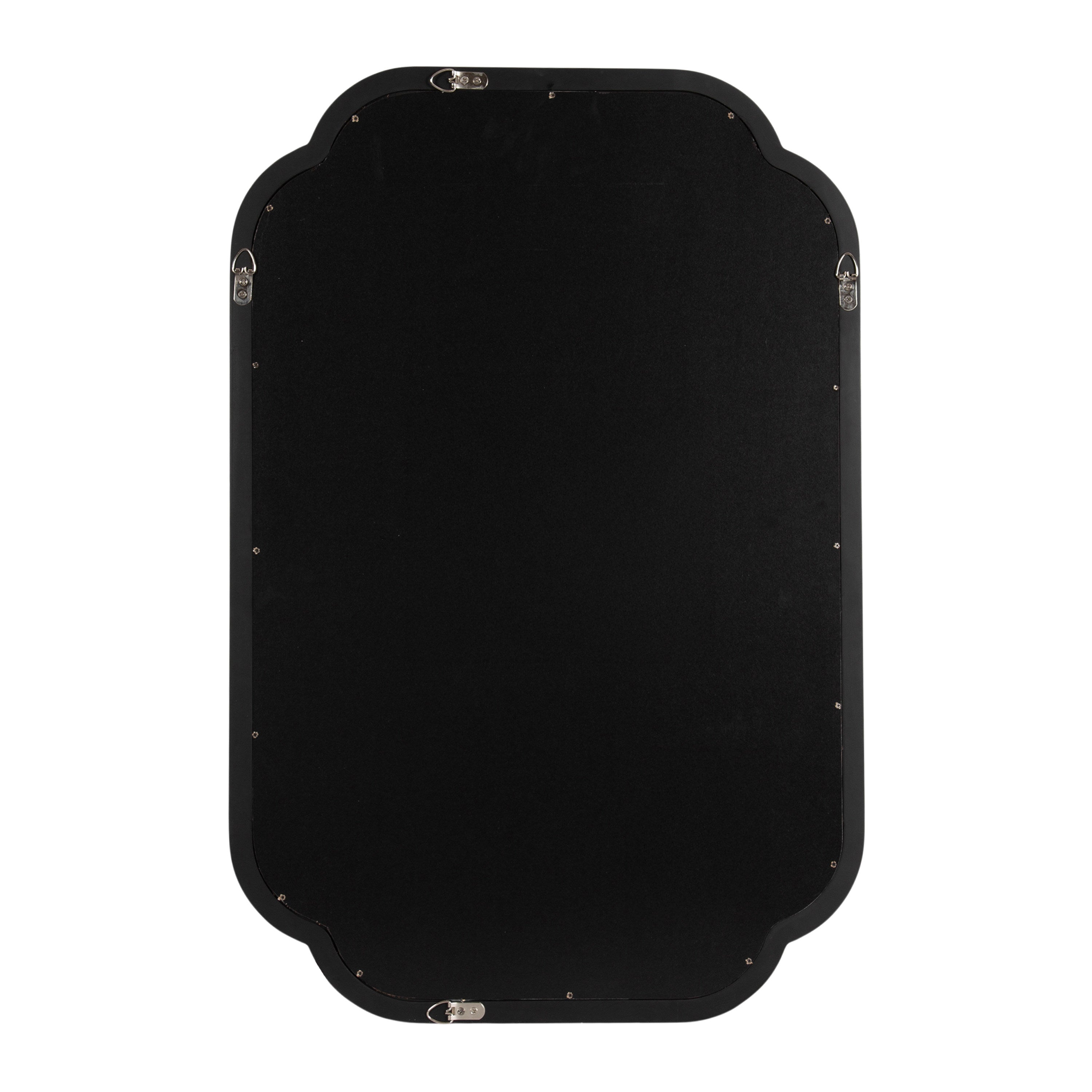 Scallop Mirror Black 24x36 4
