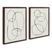 Art Set Sylvie Walnut 2 Piece Set 18x24 2