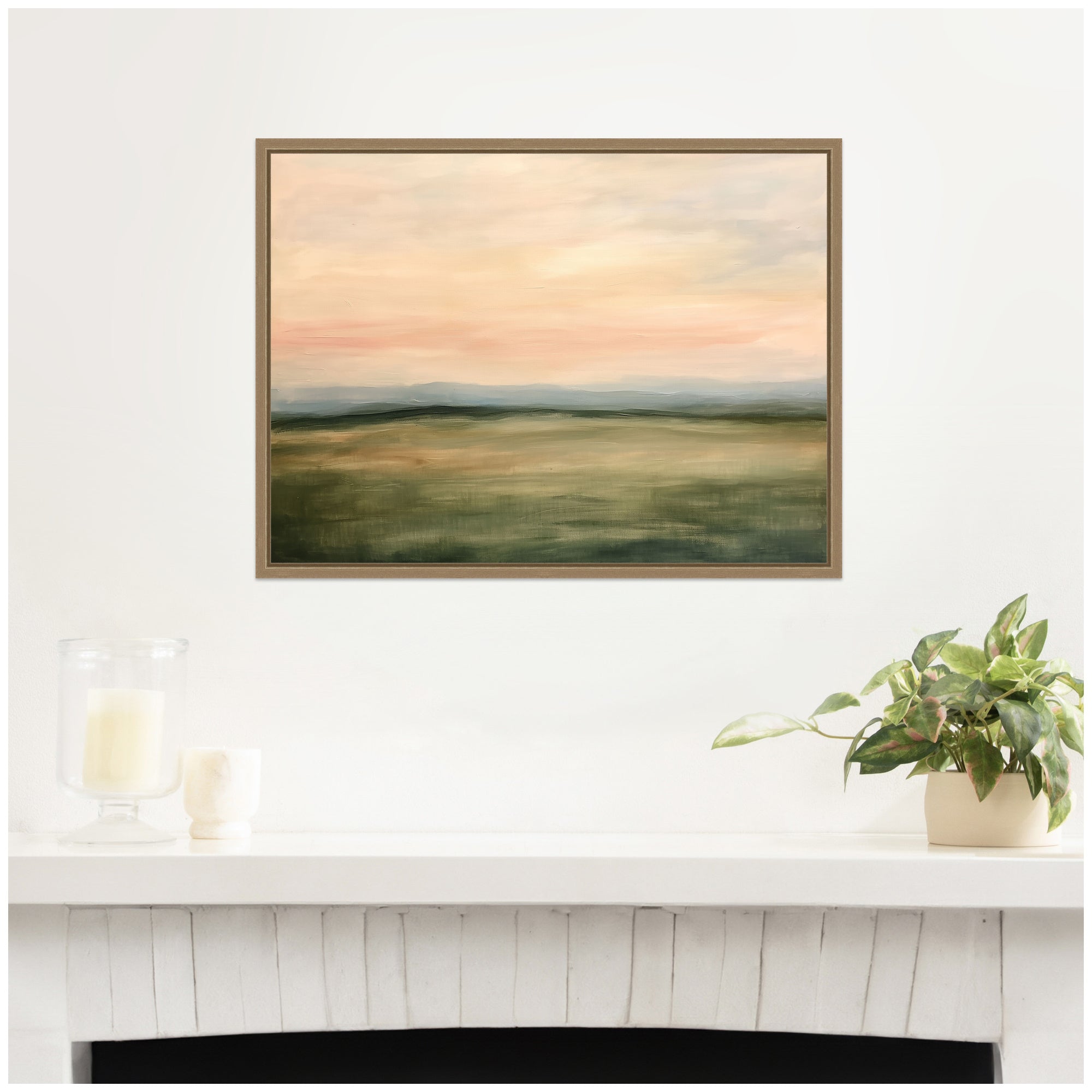 Framed Canvas 24x18 Sylvie Dark Gold 7