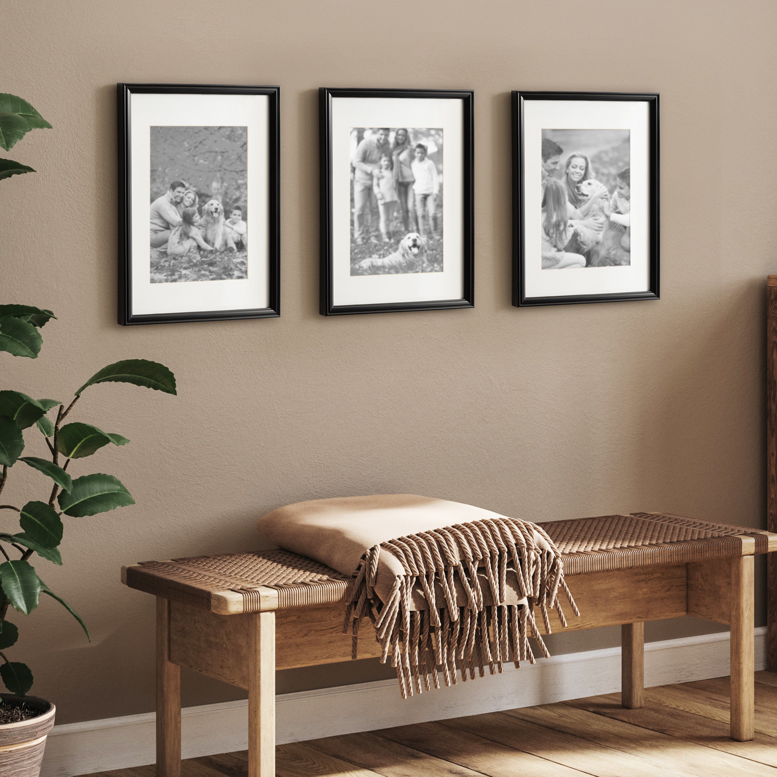 Wall Frame 14x18 matted to 11x14 Black 8