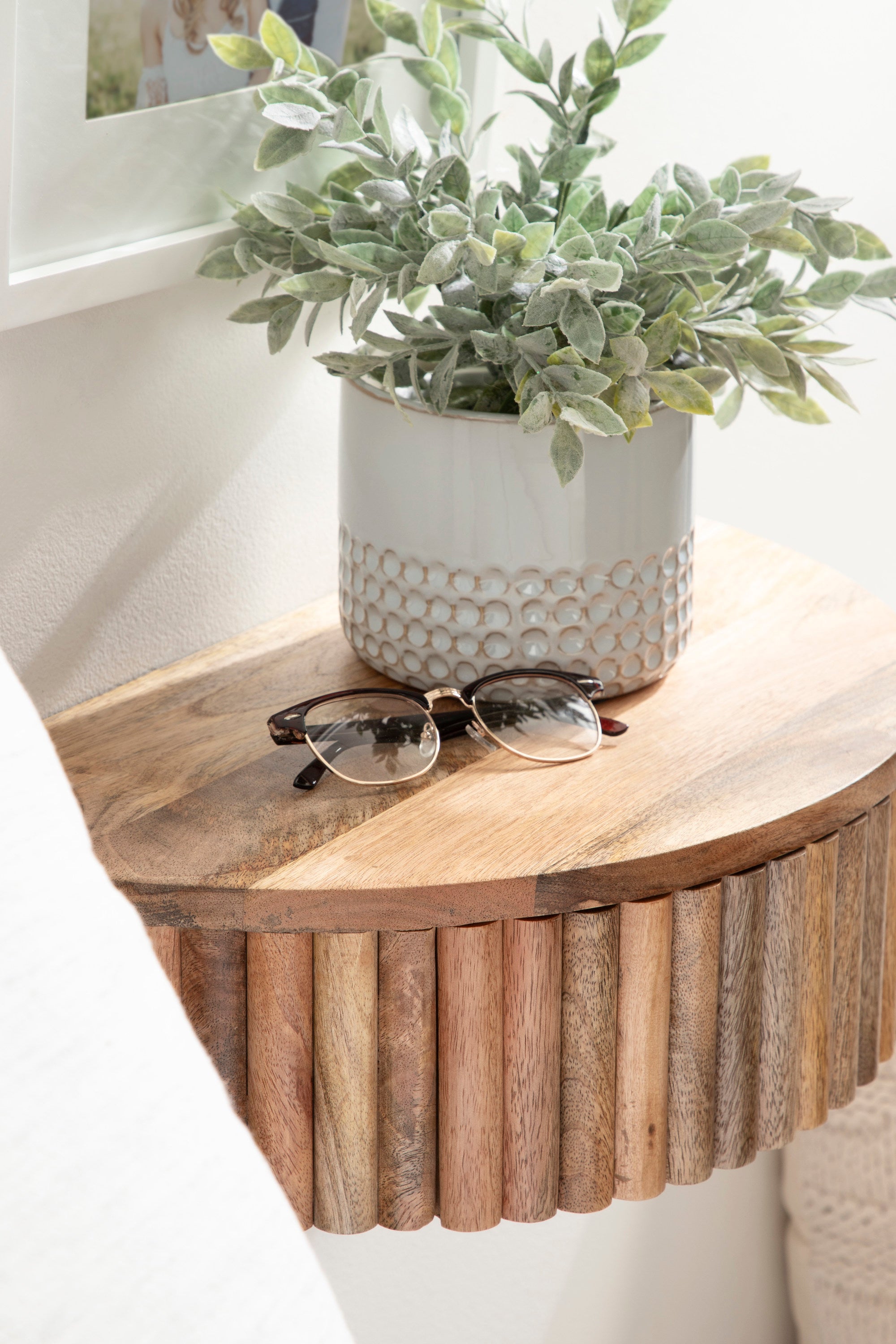 Floating Side Table Natural 20x11x6 8