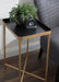 Side Table Black Gold 18x12x26 7