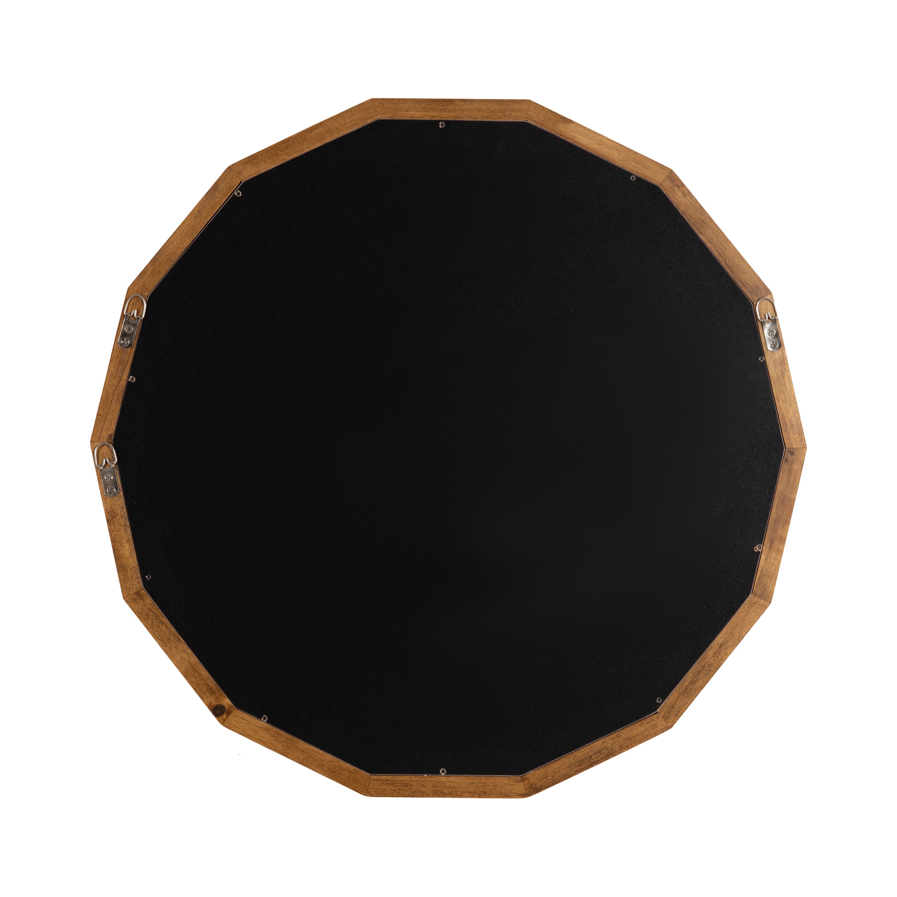 Round Mirror Rustic Brown 26x26 4