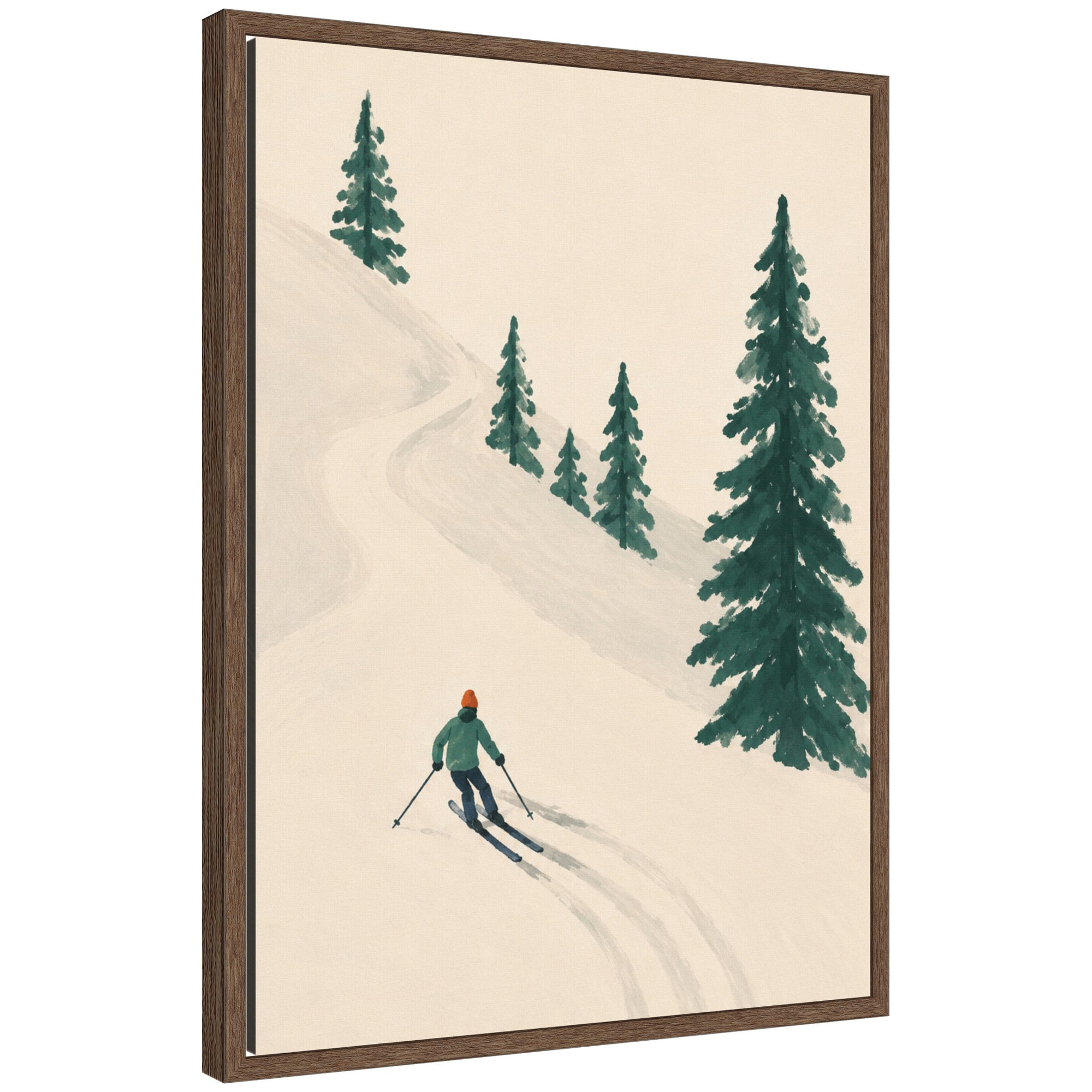 Framed Canvas Sylvie Walnut 18x24 1