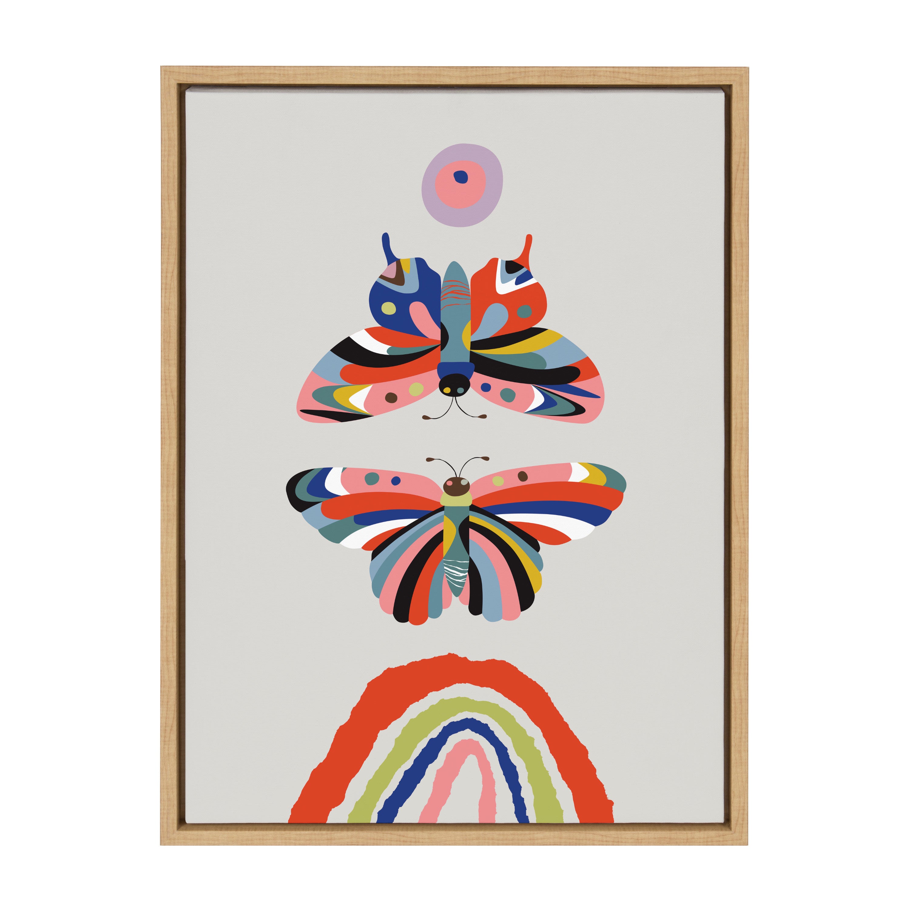 Framed Canvas Sylvie Natural 18x24 2