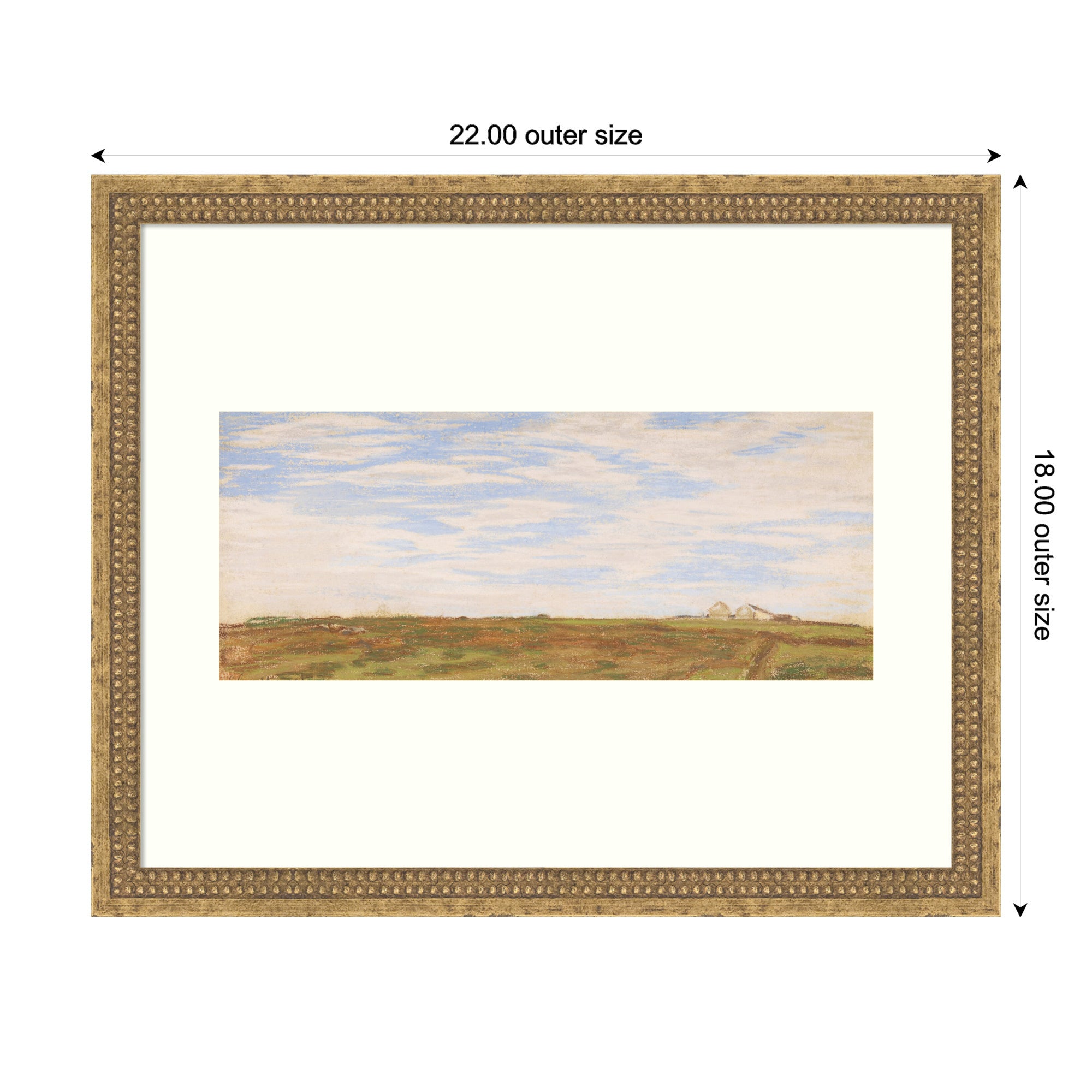 Framed Art 22x18 Castellan Gold 6