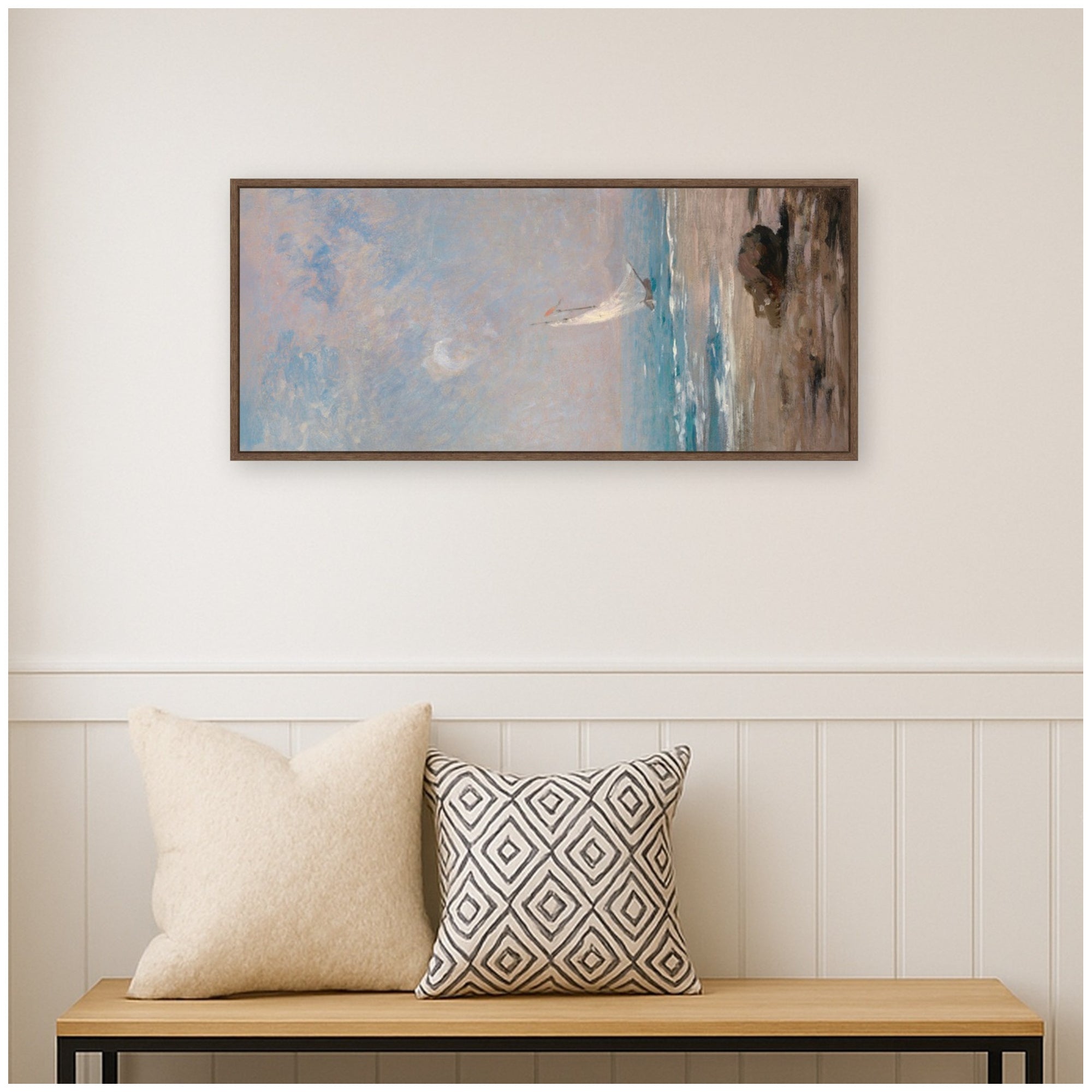 Framed Canvas 18x40 Sylvie Walnut 5