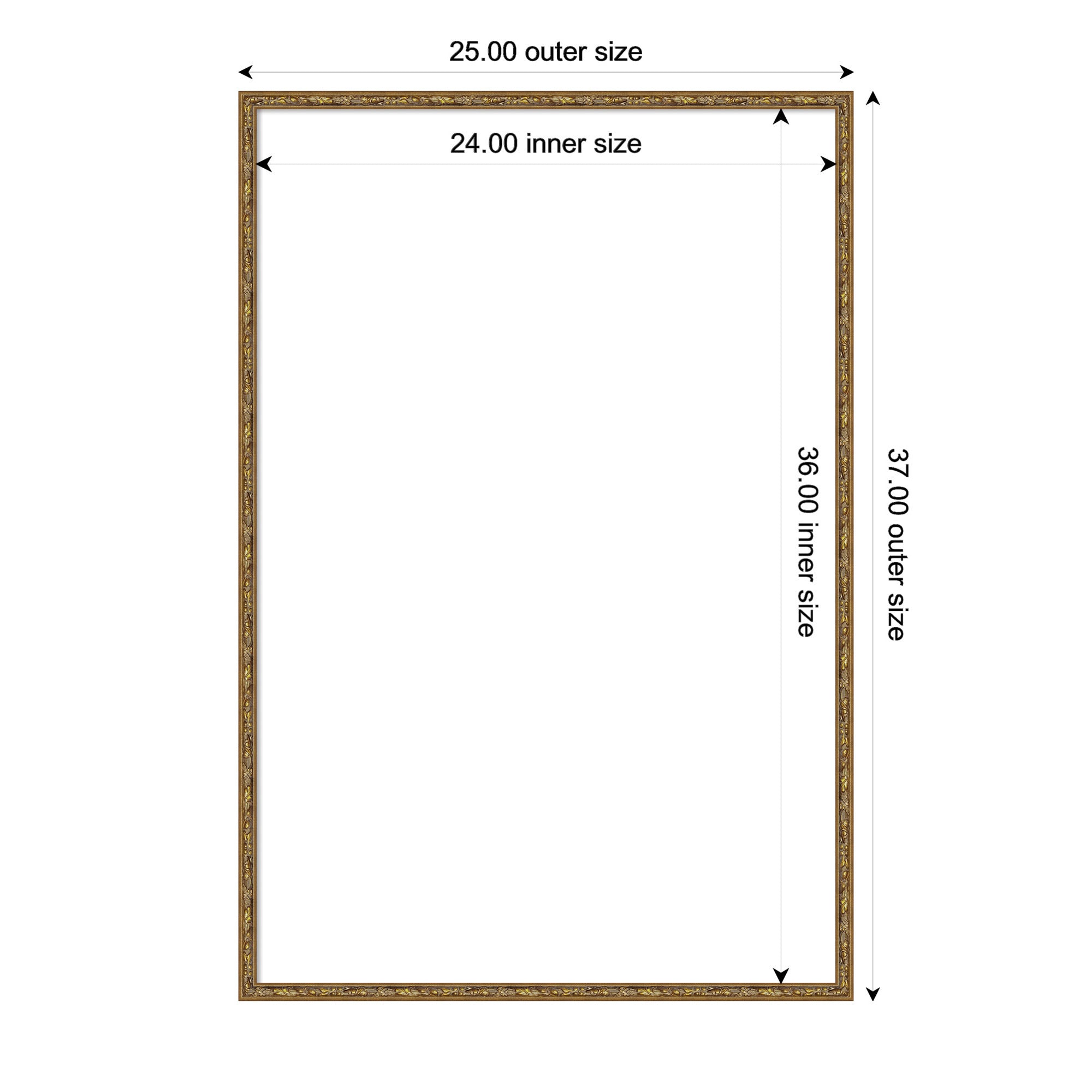 Dry Erase Board Belvedere Bronze 25x37 2