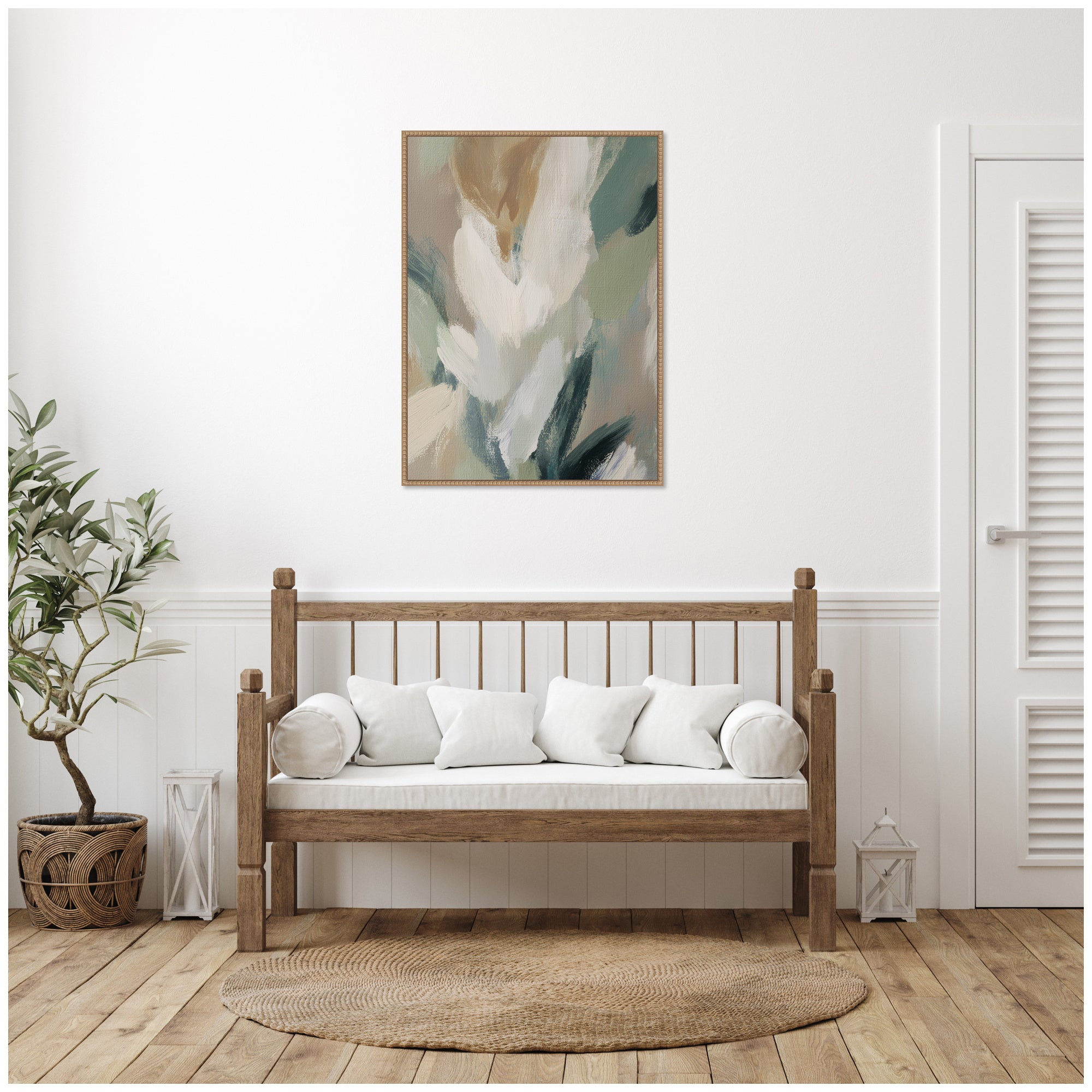 Plant Form No. 1 by Amy Lighthall Framed Canvas Wall Art Print