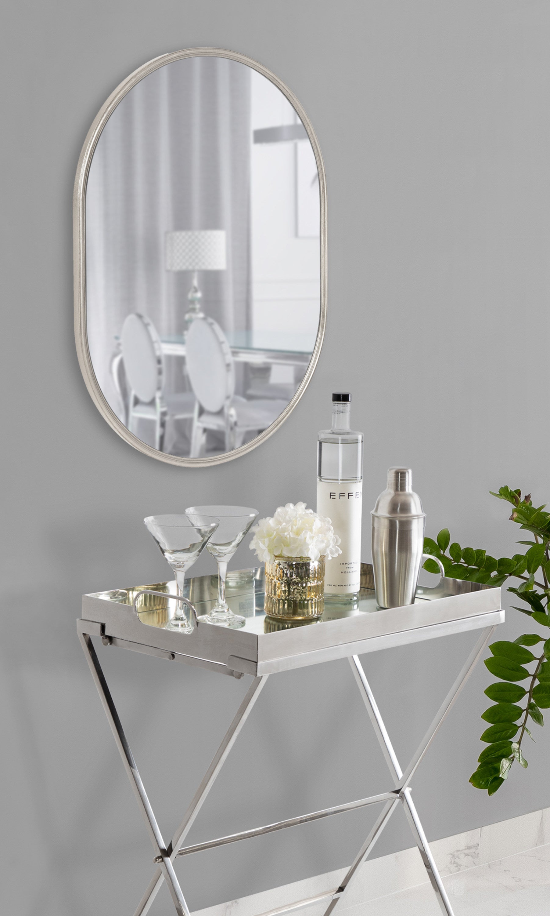Capsule Mirror Silver 18x24 7
